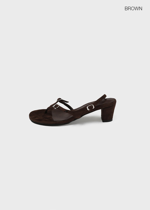 Tupini Buckle Flip-flop Heels