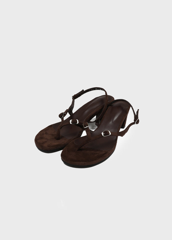 Tupini Buckle Flip-flop Heels