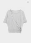 Shuaro Linen Wrap Short Sleeve Knit