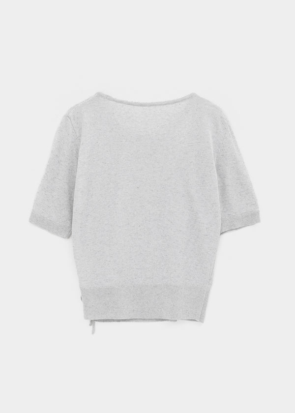 Shuaro Linen Wrap Short Sleeve Knit