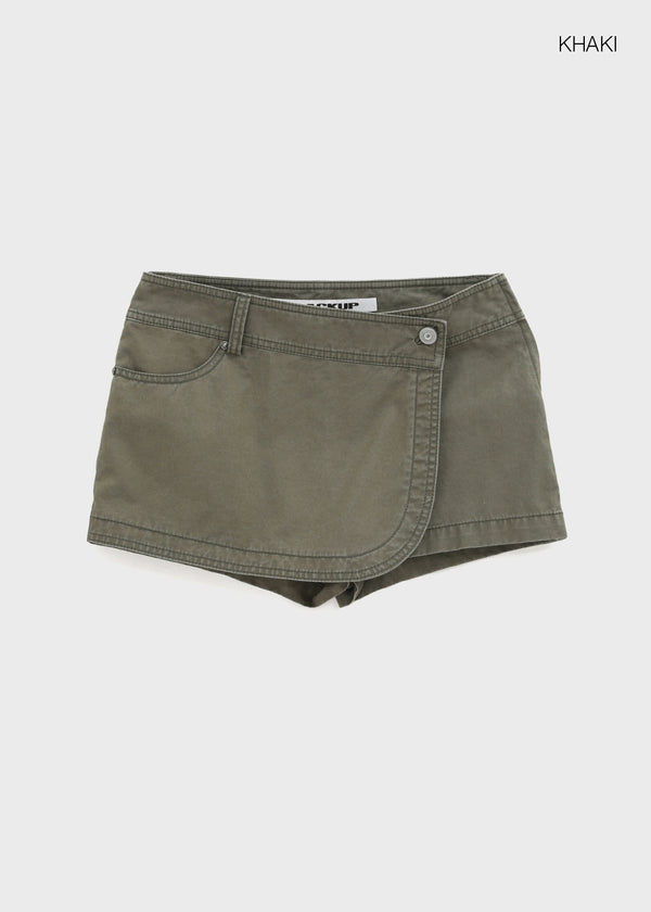 [MADE] Lucol Wrap Mini Skort