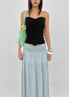 Babeam Ribbon Shirring Tube Top