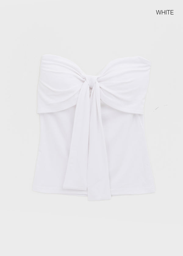 Babeam Ribbon Shirring Tube Top