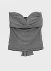 Babeam Ribbon Shirring Tube Top