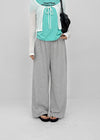 [MADE] Pompo Cooling Wide Elastic Waist Pants (Set Available)