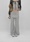 [MADE] Pompo Cooling Slit Skirt Pants (Set Available)