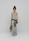 [MADE] Pompo Cooling Slit Skirt Pants (Set Available)