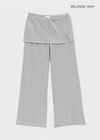 [MADE] Pompo Cooling Slit Skirt Pants (Set Available)