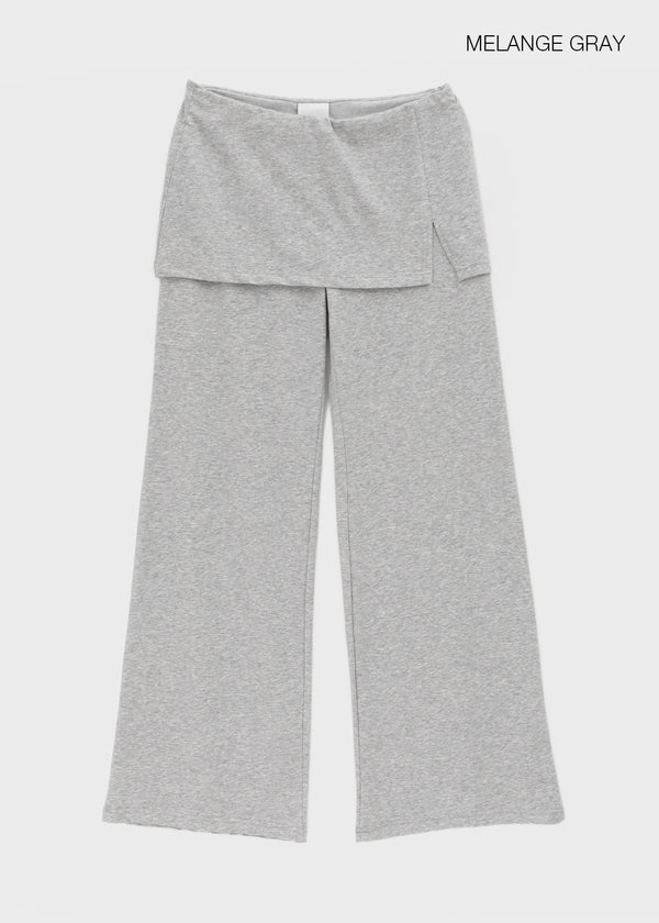 [MADE] Pompo Cooling Slit Skirt Pants (Set Available)