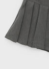 Div Slit Pleated Mini Skirt Pants