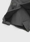Div Slit Pleated Mini Skirt Pants