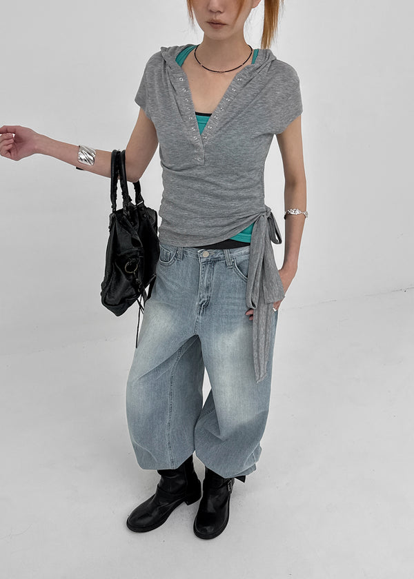 Holbwin Summer Wide Denim Pants