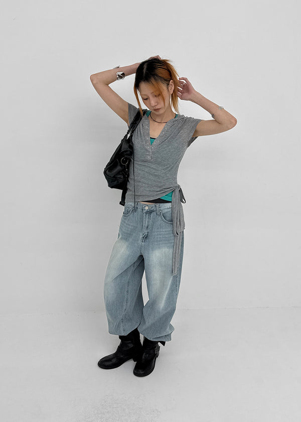Holbwin Summer Wide Denim Pants
