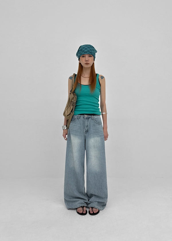 Holbwin Summer Wide Denim Pants