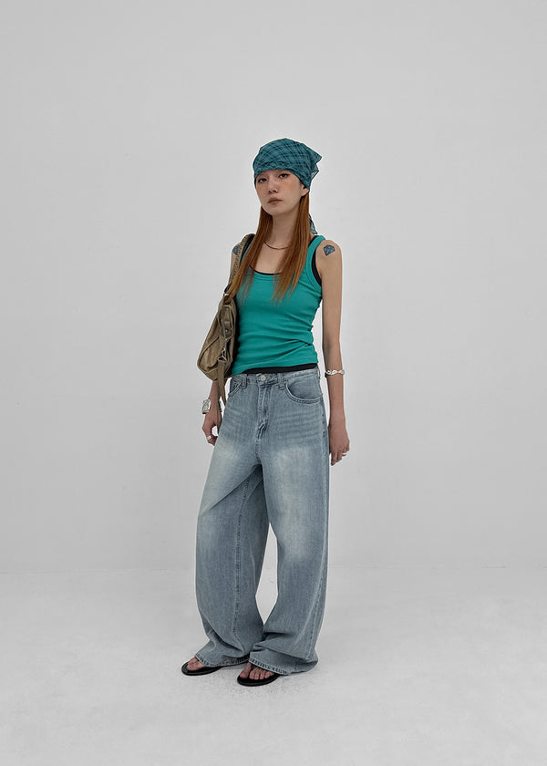 Holbwin Summer Wide Denim Pants
