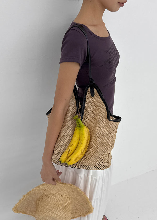 Nuijin Rattan Shoulder Bag