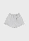Haling Stripe Roll-up Elastic Shorts