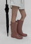 Patung Buckle Long Rain Boots