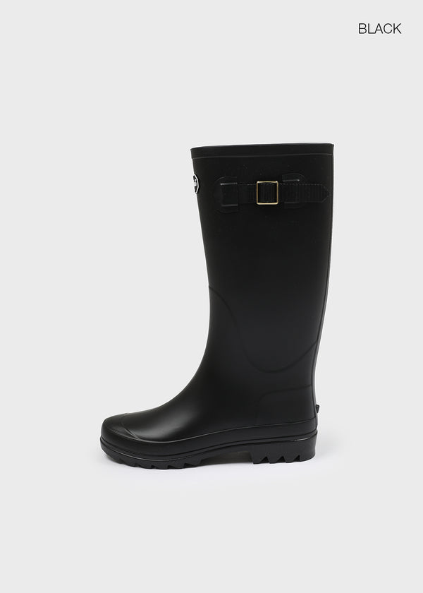 Patung Buckle Long Rain Boots