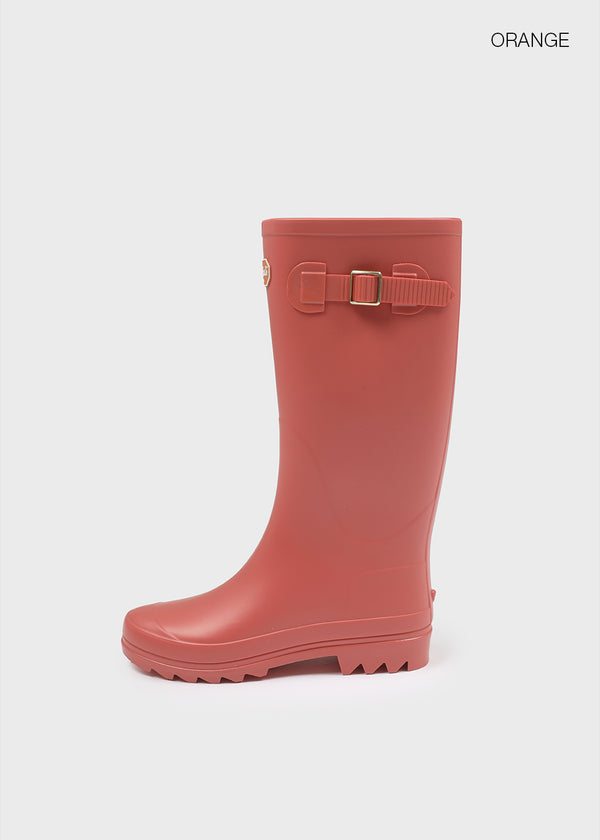 Patung Buckle Long Rain Boots
