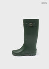 Patung Buckle Long Rain Boots