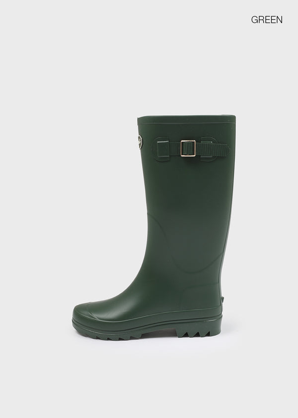 Patung Buckle Long Rain Boots