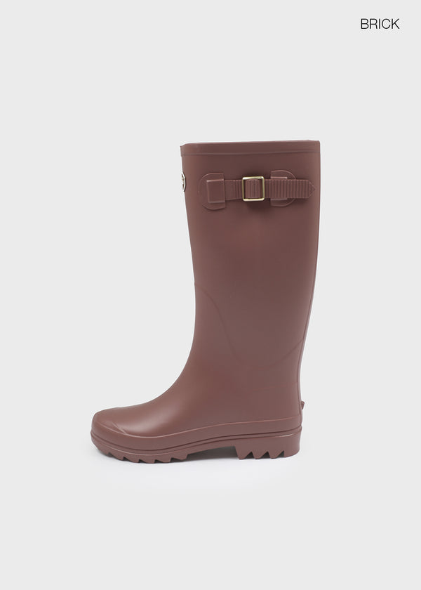 Patung Buckle Long Rain Boots