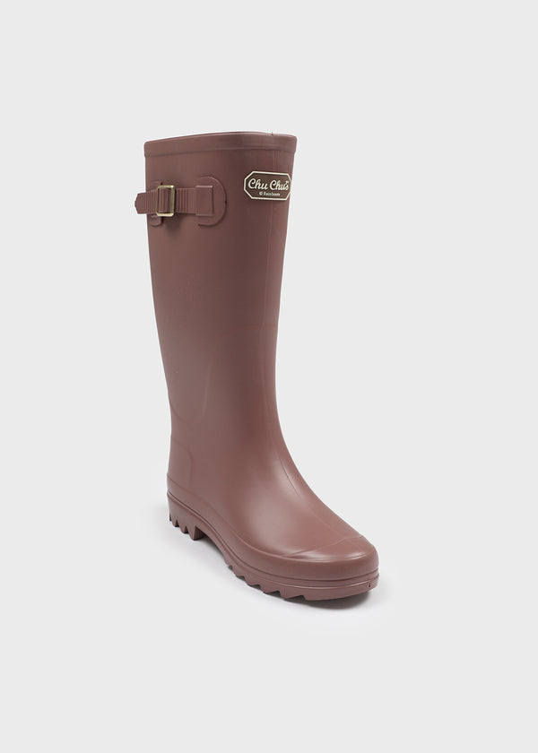 Patung Buckle Long Rain Boots
