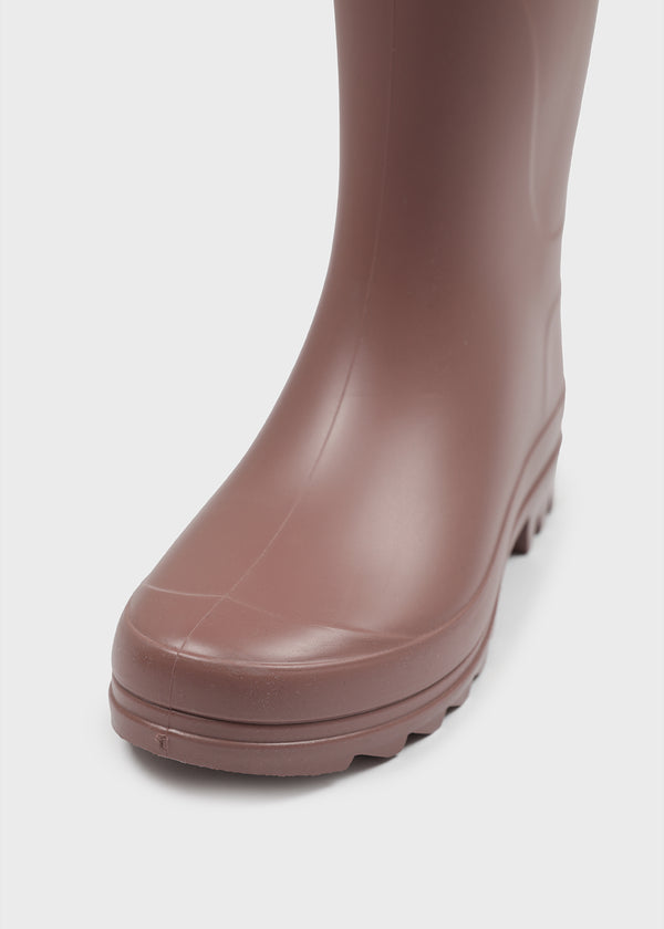 Patung Buckle Long Rain Boots