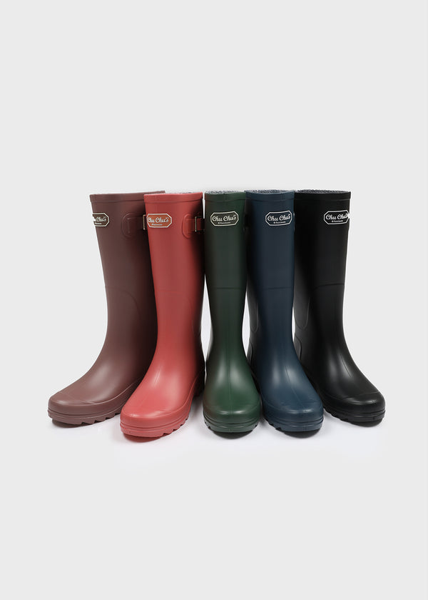 Patung Buckle Long Rain Boots