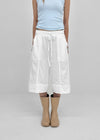 Gellet Nylon Button Capri Pants