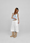 Gellet Nylon Button Capri Pants