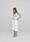 Gellet Nylon Button Capri Pants