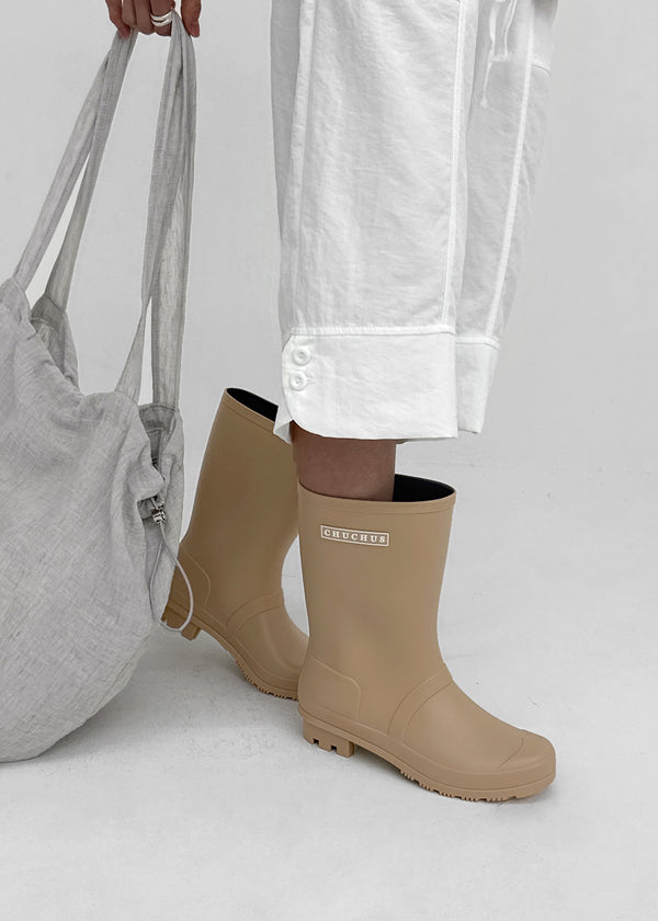 Matte Colored Mid-calf Rain Boots