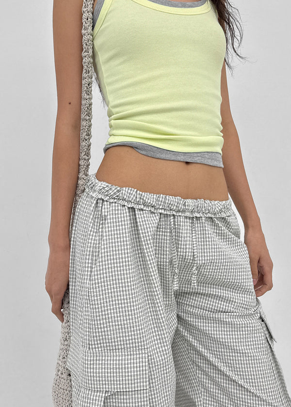 [MADE] Tiflet Check Cargo Banding Pants