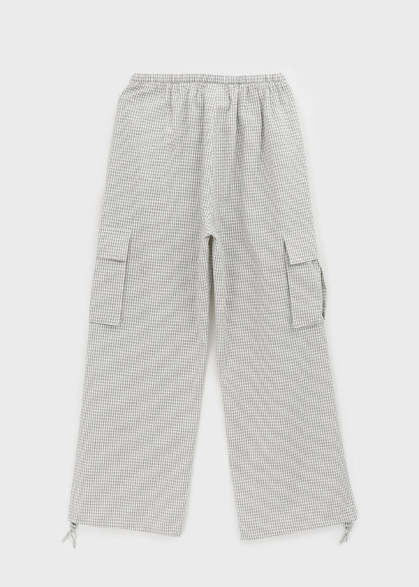 [MADE] Tiflet Check Cargo Banding Pants