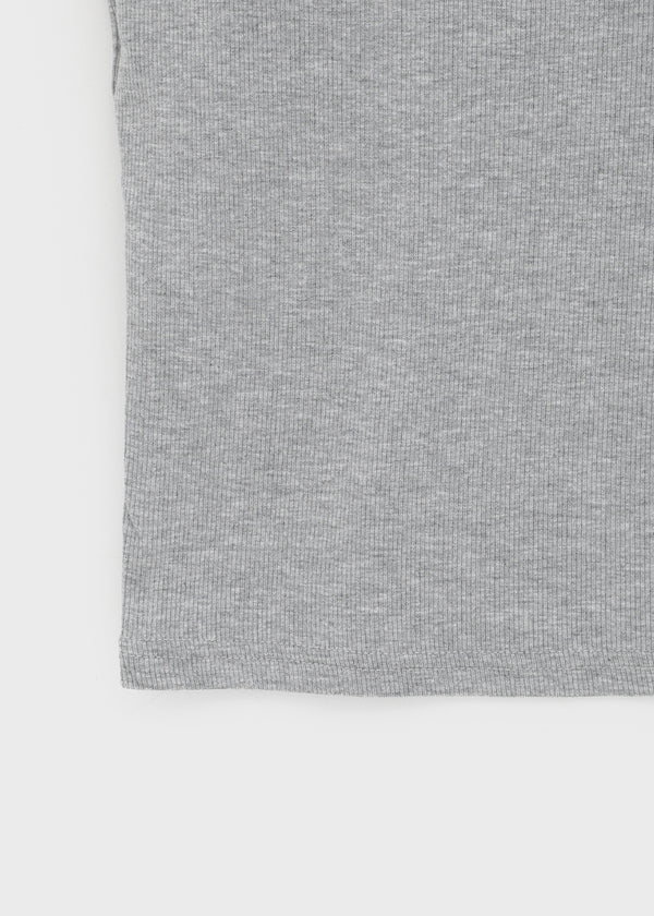 Smenly Backless Ribbed Sleeveless (Built-in Cap)