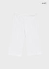 Combing Lace Punching Capri Pants