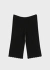 Combing Lace Punching Capri Pants
