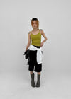 Gellet Nylon Button Capri Pants