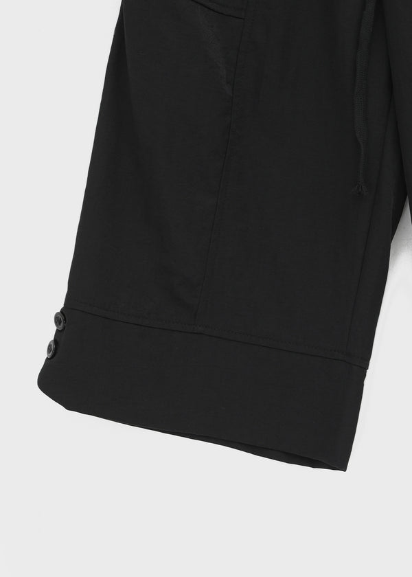 Gellet Nylon Button Capri Pants