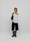 Chachu V-neck Striped Summer Long Sleeve Tee