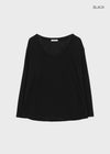 Chachu V-neck Striped Summer Long Sleeve Tee