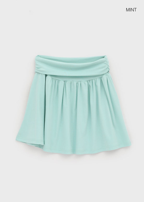 Eritu Flare Folding Midi Skirt