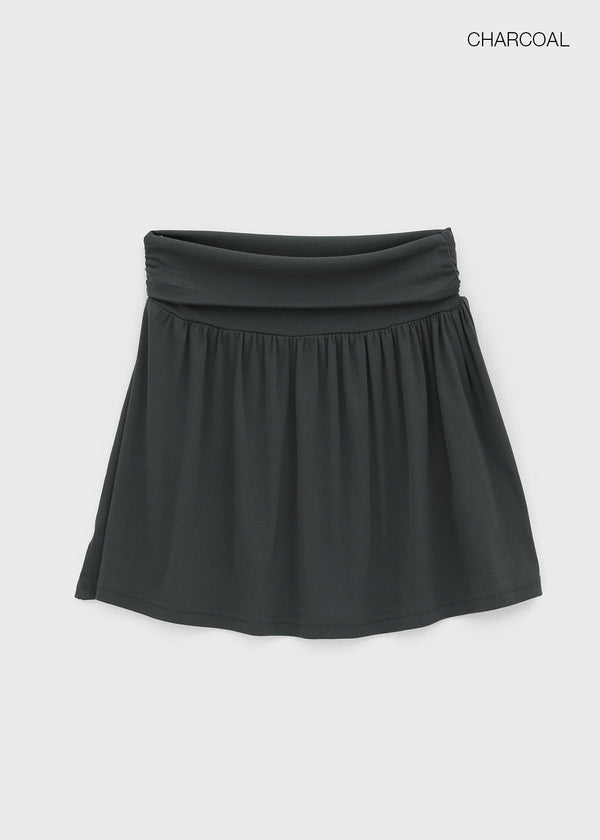 Eritu Flare Folding Midi Skirt