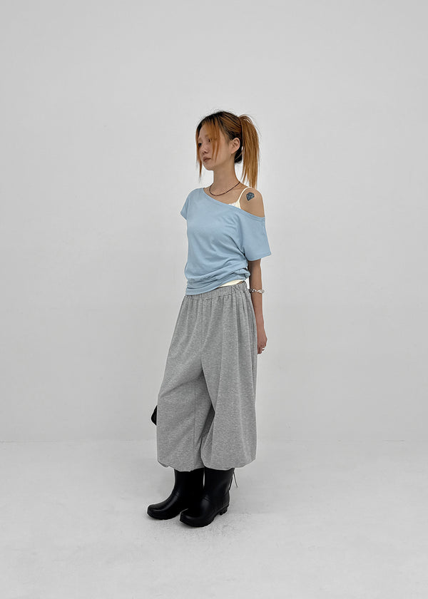 [MADE] Tepo Dolman Boat Neck Short Sleeve Top
