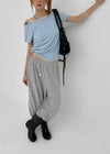 [MADE] Tepo Dolman Boat Neck Short Sleeve Top