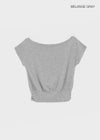 [MADE] Tepo Dolman Boat Neck Short Sleeve Top