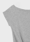 [MADE] Tepo Dolman Boat Neck Short Sleeve Top