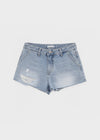 Diek Damaged Denim Shorts